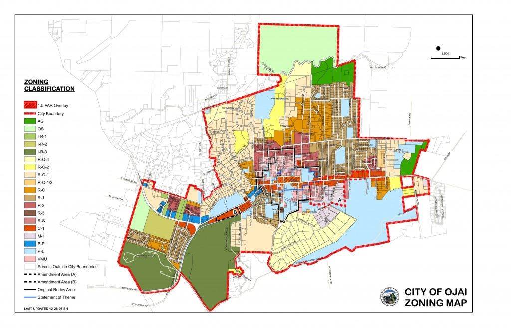 City of Ojai Zoning Map