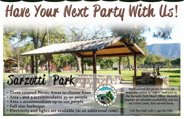 Picnic Rental Information